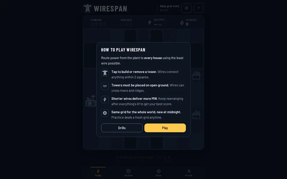 Screenshot of Wirespan