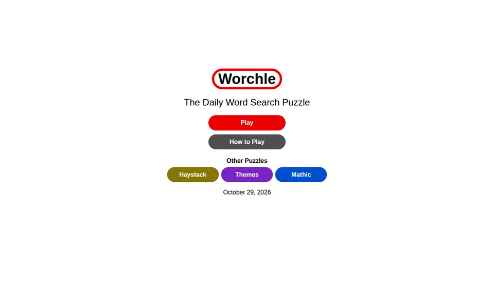 Screenshot of Worchle