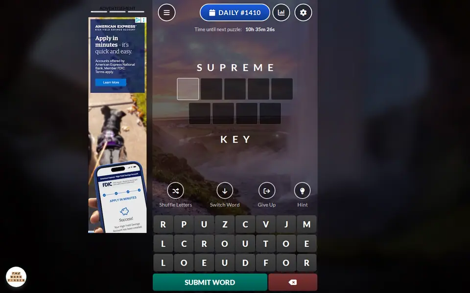 Screenshot of Word Connection