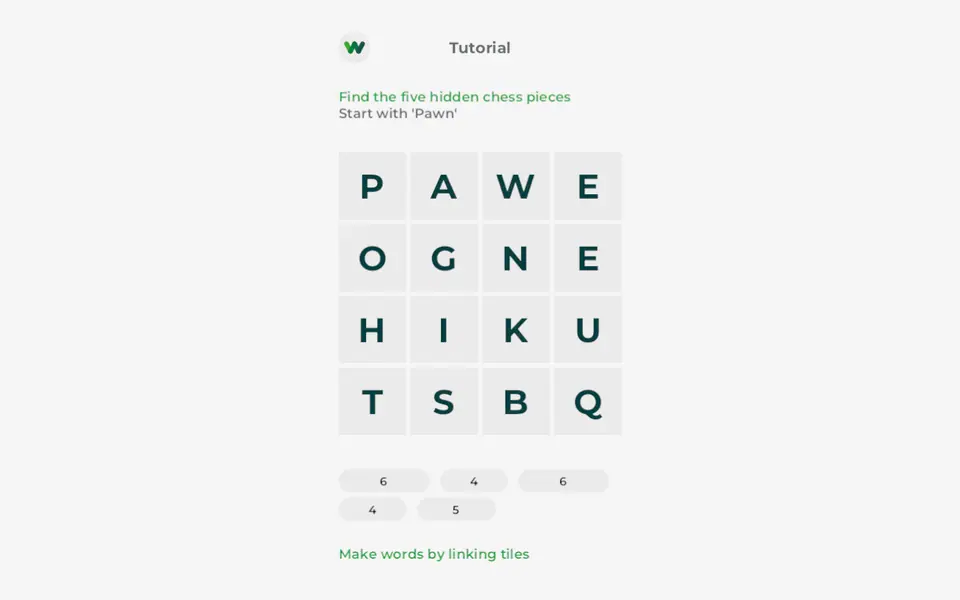 Screenshot of Word Salad