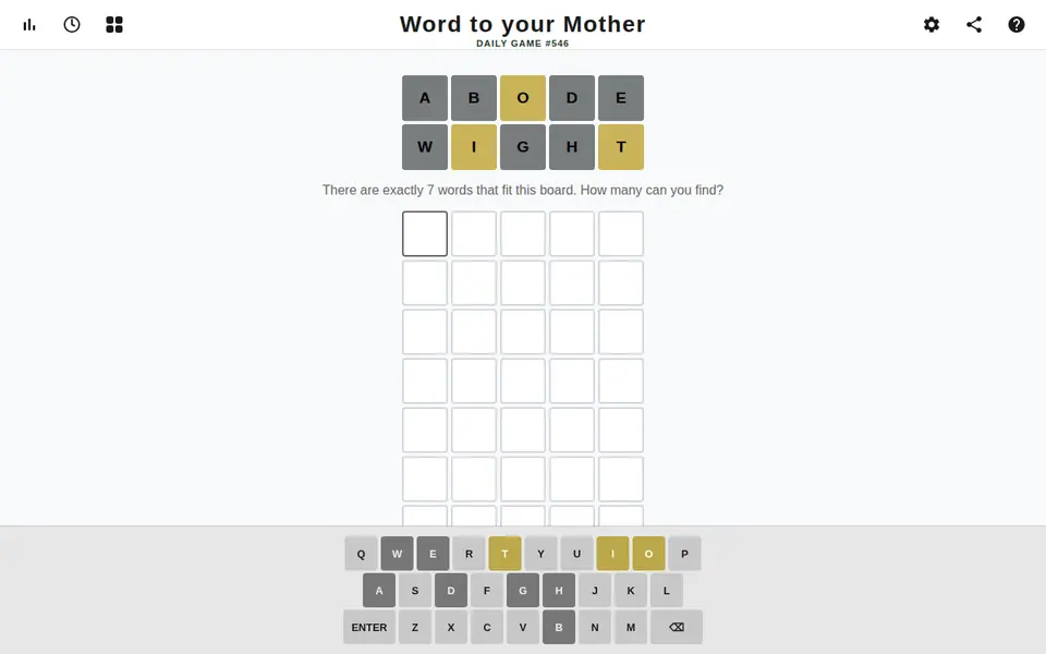 Screenshot of Word to your Mother