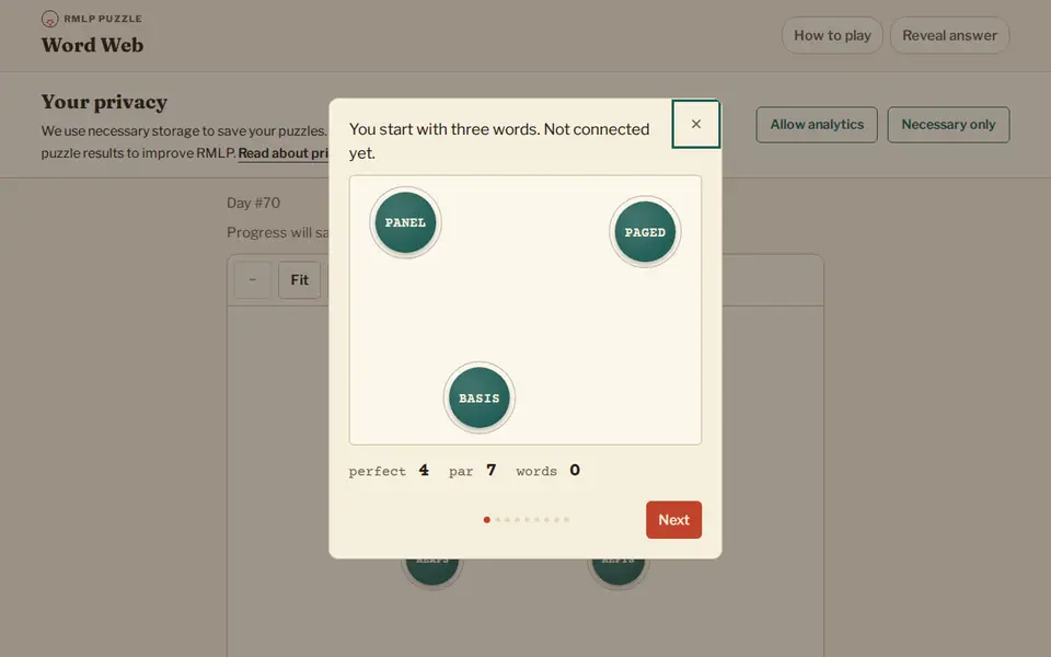 Screenshot of Word Web