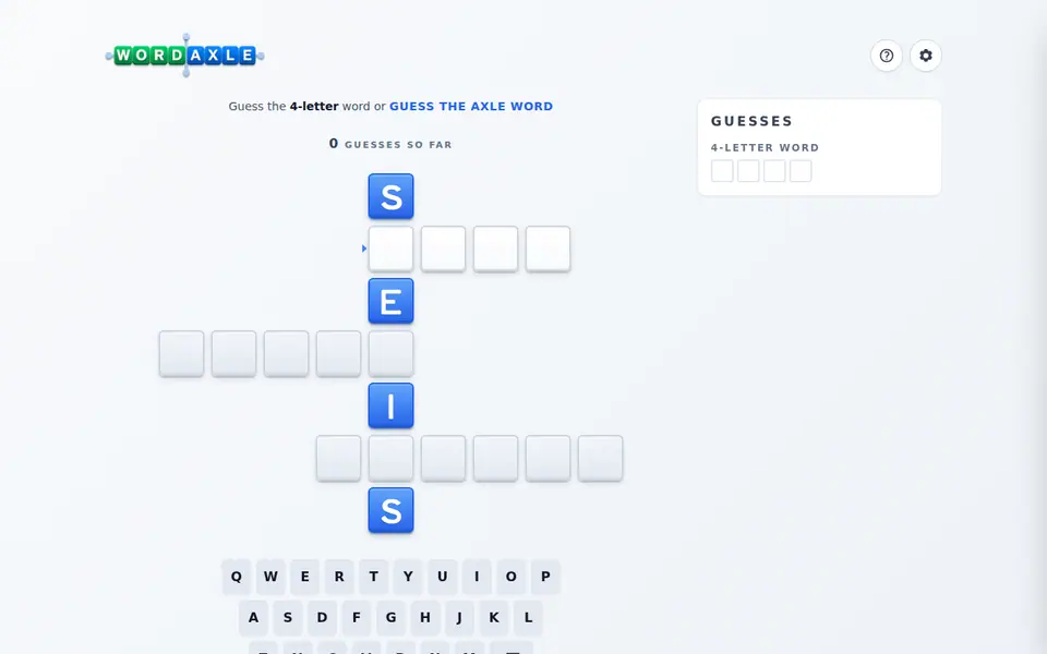 Screenshot of WordAxle