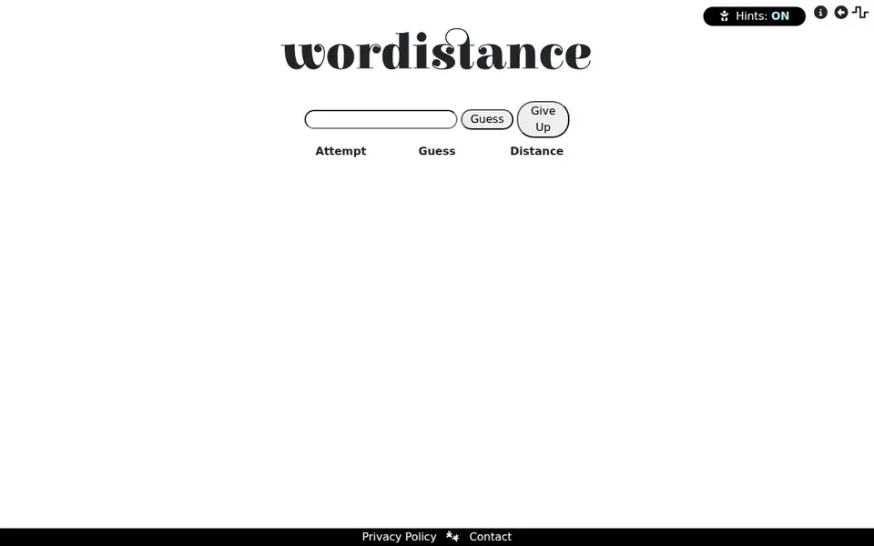 Screenshot of Wordistance