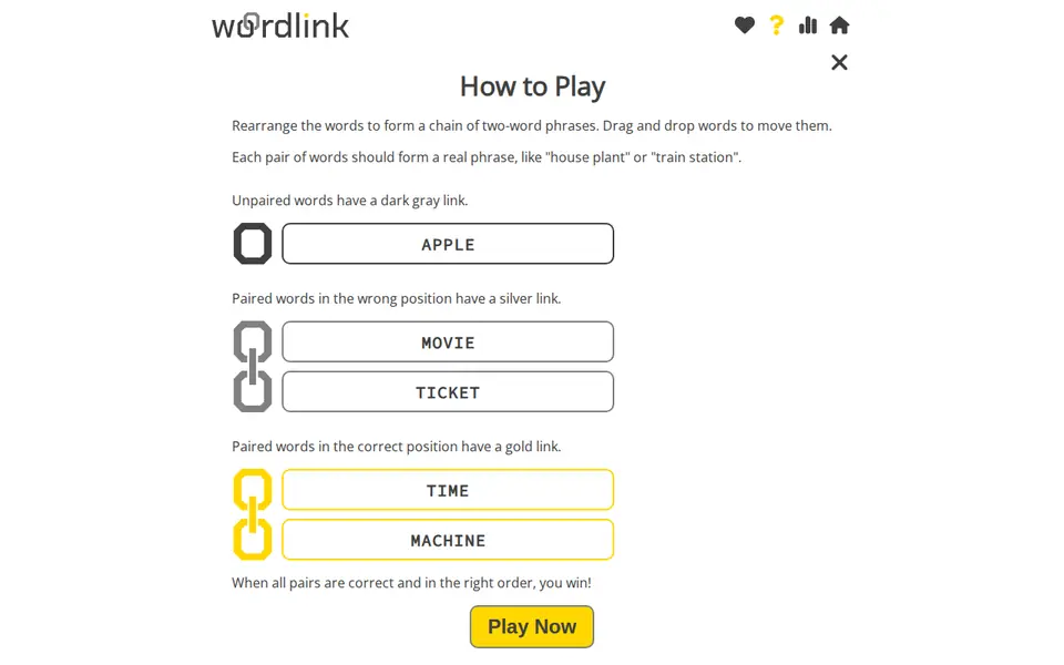 Screenshot of WordLink