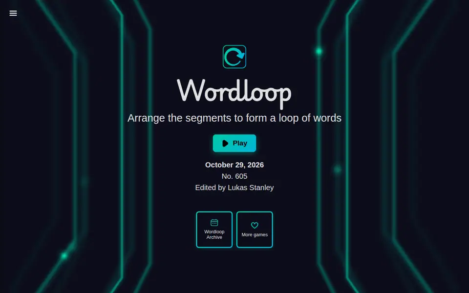 Screenshot of Wordloop