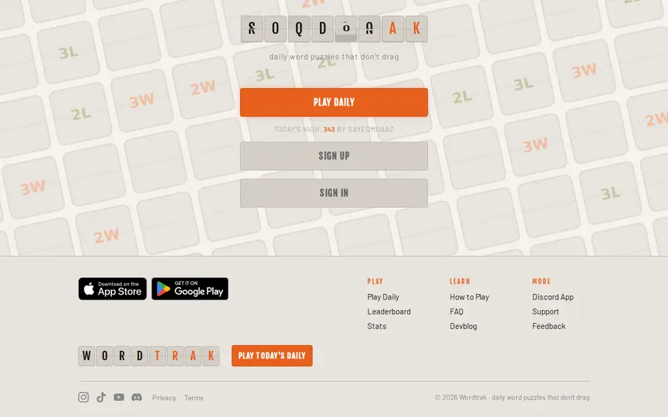 Screenshot of Wordtrak