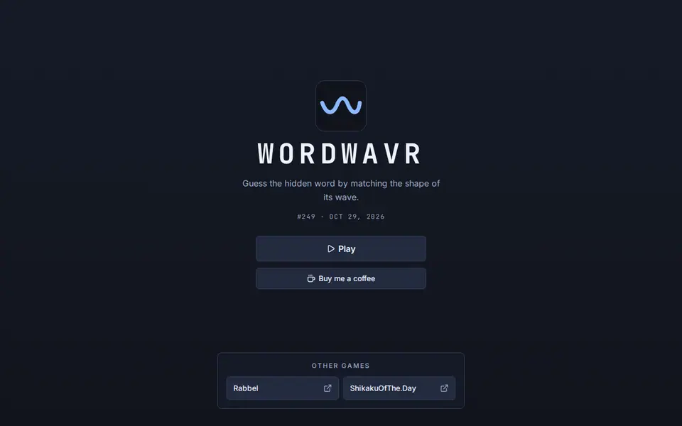 Screenshot of WordWavr