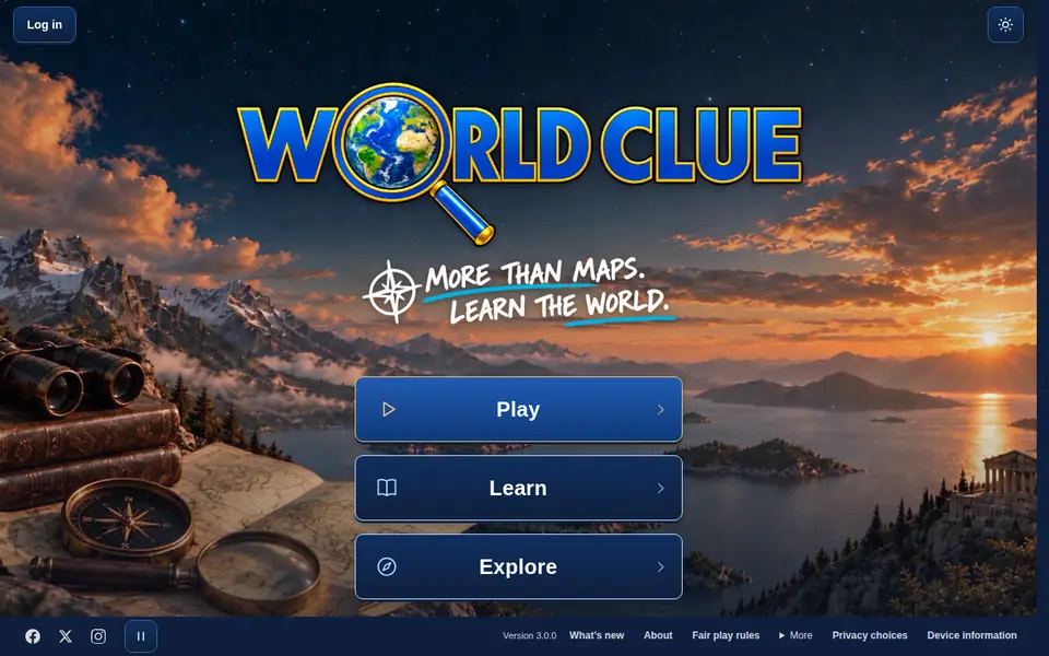 Screenshot of World Clue