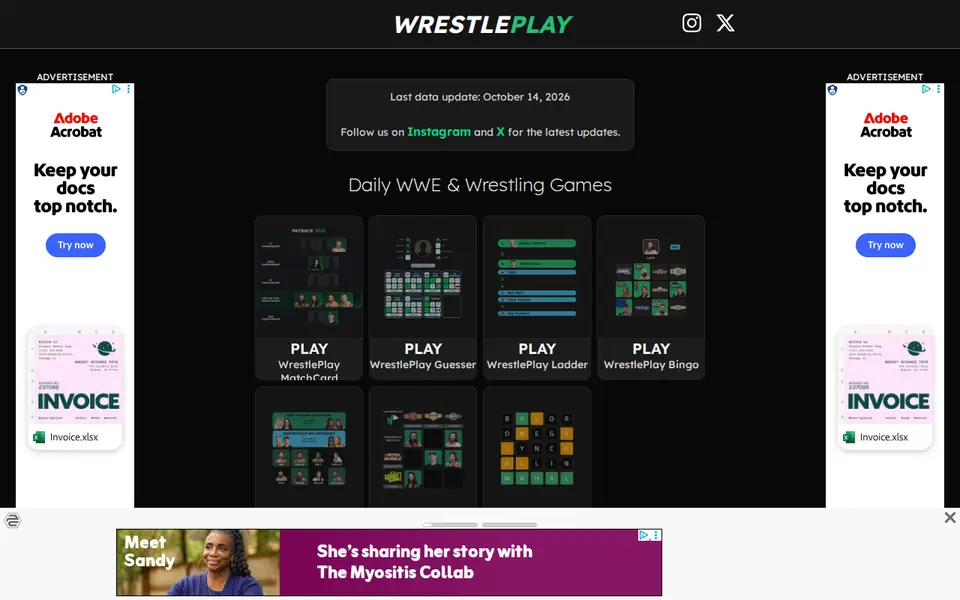Screenshot of WrestlePlay