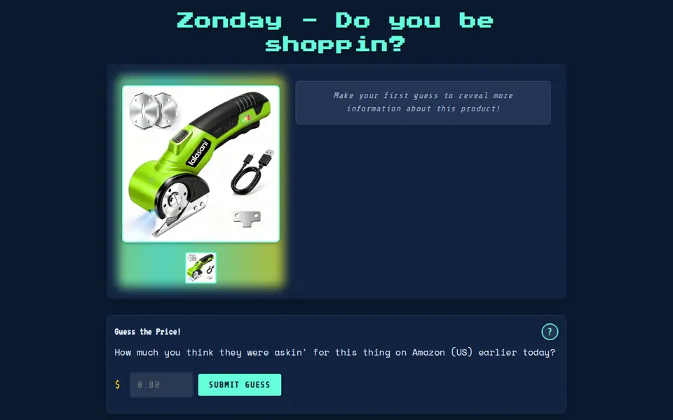 Screenshot of Zonday